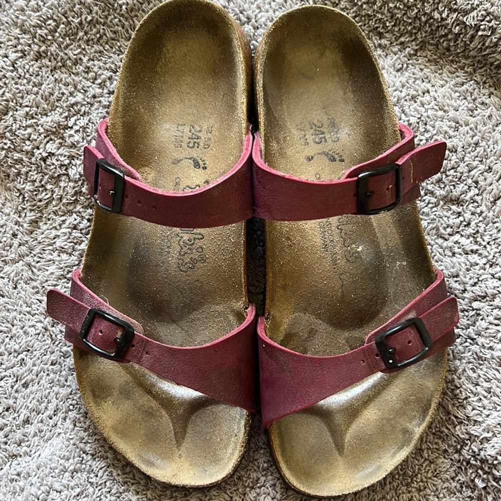 Birkenstocks slip on sandals
